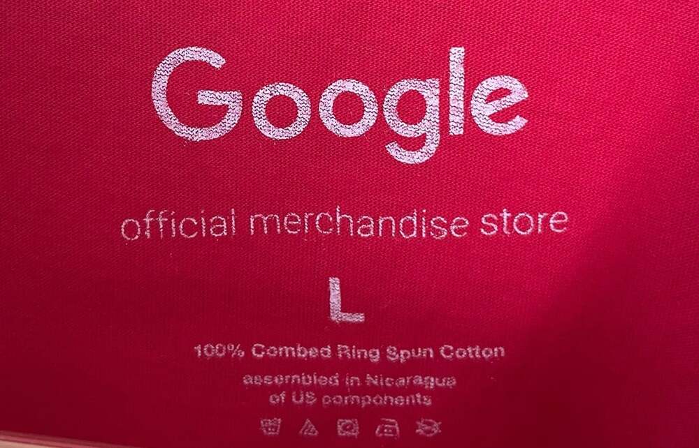 Google Official Merch Red Logo Graphic Tee Size L Tech Y2K Streetwear - Picture 4 of 5